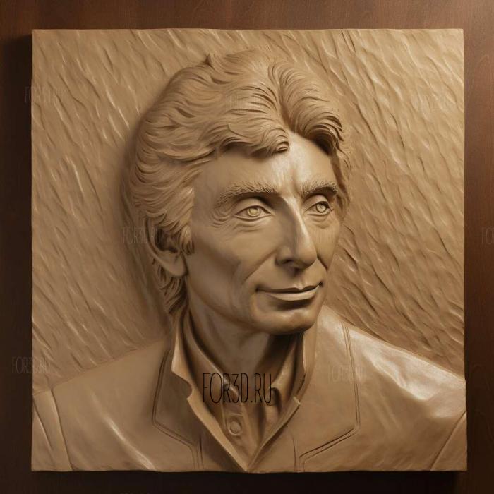 Barry Manilow 3 stl model for CNC